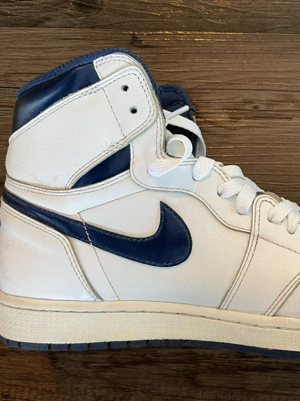 Nike Air Jordan 1 High OG Metallic Navy 2016 555088-106 Size 11.5 Authenticated